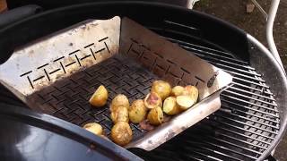 A demo cooking potatoes on the BBQ [upl. by Essila599]