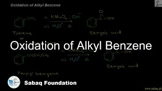 Oxidation of Alkyl Benzene Chemistry Lecture  Sabaqpk [upl. by Zacharie584]