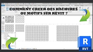 comment créer des hachures ou motifs sur revit [upl. by Adnama]