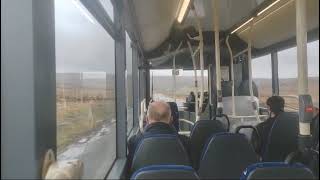 weird retarder noise Hulleys of baslow ADL enviro200 MMC route 257 YX23 OTB 1 [upl. by Anibor]