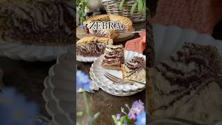 Zebra przepis w komentarzu zebra ciastozebra zebracake recipe shortsviral baking shorts [upl. by Yuri]