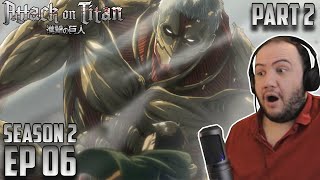 Reiner and Bertholdt Reveal  ATTACK ON TITAN REACTION SEASON 2 PART 2 EPISODE 06 31 [upl. by Lednic722]