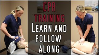 CPR BLS training  Follow along with my training RQI system  Code One Training Solutions [upl. by Noissap]