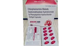 JESCUFF SGS Capsule Chlorpheniramine Maleate Dextromethorphan amp Phenylephrine Softgel Capsules [upl. by Assiruam]