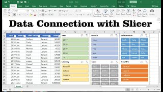 how to insert slicer in excel [upl. by Lavinie]