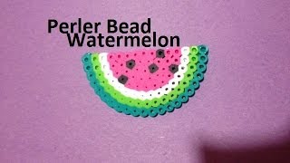 How to Make a Perler Bead Watermelon [upl. by Millan428]