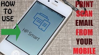 How To Use HP SMART APP In Mobile To  Print Scan To Email To Hp Printer review [upl. by Amrita]