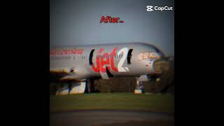 Jet2 b757  jet2 b757 scrapped plane aviation [upl. by Atteragram]