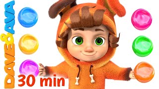 🍭 Colors Song and More Kids Songs  Nursery Rhymes by Dave and Ava 🍭 [upl. by Tiffany219]