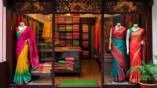 बनारसी Silk Saree Market  Sale Offer Rate Mashroo Silk Gorgiet on Sale Anas Silk [upl. by Raynata]