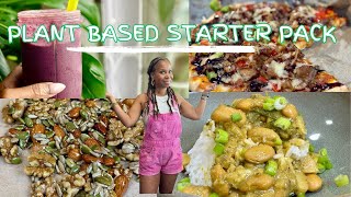 A Full Day Of Meals  Tips To Start A Healthy Plant Based Lifestyle  Breakfast Lunch Dinner Snack [upl. by Aihsital]