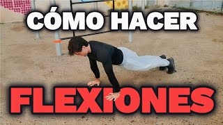 Cómo hacer FLEXIONES  Cualquiera puede aprender [upl. by Naujd]