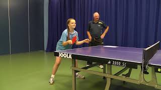 How to Play a Table Tennis Forehand Drive Beginners Level [upl. by Ellekcir]