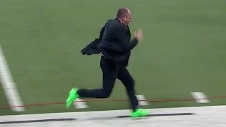 Hot Cheerleader Smokes Rich Eisen in 40 Yard Dash [upl. by Avilys]