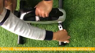 Installation Video for ANCHEER Under Desk Exercise Bike [upl. by Eleaffar]