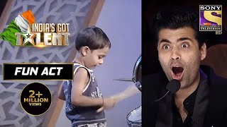 3 Years के बच्चे के Talent ने सबको कर दिया पागल  Indias Got Talent Season 4  Fun Act [upl. by Ronoel]