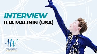 Interview Ilia Malinin USA  Montpellier 2022  WorldFigure [upl. by Sandstrom552]