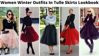 Uniquely Styled Tulle Skirt Fall amp Winter Outfits Ideas For Women Over 30  Wearable Trends 2022 [upl. by Eeimaj456]