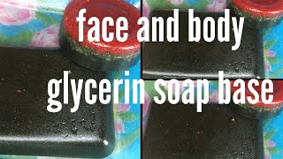 How to make turmeric and charcoal face and body glycerin soap  melt amp pour face and body soap [upl. by Pestana239]