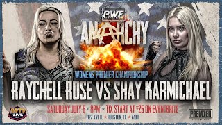 Raychell Rose vs Shay KarMichael PWF Anarchy 2024 Street Fight [upl. by Bonacci]