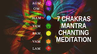 7 Chakras Mantra Chanting Meditation LAM VAM RAM YAM HAM OM AUM [upl. by Leen]