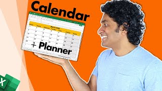 Kick start the year with this AWESOME Calendar amp Planner Excel template [upl. by Eanil332]