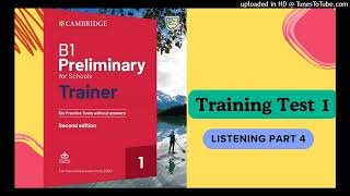 Training Test 1 Listening Part 4 TRACK10 [upl. by Kori]