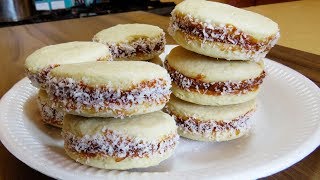 Como Hacer Alfajores de Maicena fácil y delicioso SIN HORNO [upl. by Naoh183]