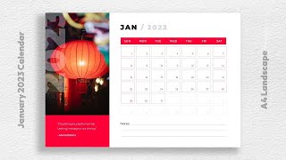 Jan 2023 Calendar Free Download [upl. by Fraya]