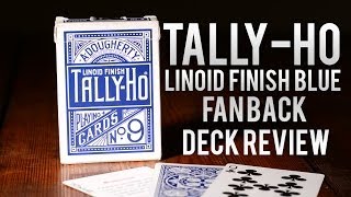 Deck Review  Tally Ho Fan Back Blue Playing Cards [upl. by Xxam]