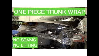 Tesla Sedan Trunk PPF Wrap  ONE PIECE  NO SEAMS [upl. by Ettelra21]