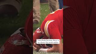 Patrick Mahomes’s ankles won’t allow him to catch Brady shorts nfl chiefs patrickmahomes [upl. by Nivrehs]