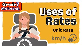 USES OF RATES amp EXPRESSING RATES TO UNIT RATES  FIRST QUARTER GRADE 7 MATATAG TAGALOG MATH TUTORIAL [upl. by Alberta]