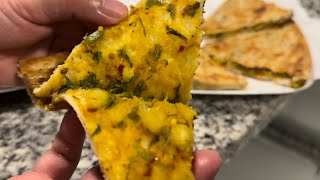 Making Potato Naan Aloo Naan [upl. by Fonda]