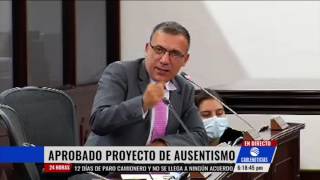 Aprobado en primer debate proyecto que castiga ausentismo en plenarias [upl. by Feirahs209]