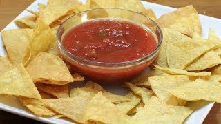 How to Make Homemade Tortilla Chips 2 Ways  Easy Tortilla Chips Recipe [upl. by Hgielyk913]