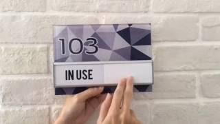 Customize Acrylic Door Signage with Slider by Phocept [upl. by Ilrebmyk]