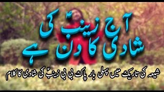 Manqbat  Aaj Zainab Ki Shaadi Ka Din Hai  Ameer Hasan Aamir  2017 [upl. by Perrins]