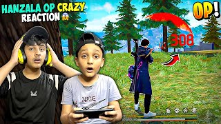 Hanzala OP Crazy Reaction on My Gameplay in Free Fire 😱 [upl. by Nnyluqcaj]