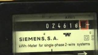 Siemens kWh meter and a Fuji on 99995 [upl. by Anwadal]