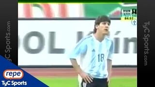 Messi debut y expulsión [upl. by Norraf]