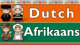 DUTCH amp AFRIKAANS LANGUAGES [upl. by Anaeed]