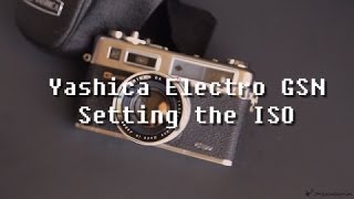 Yashica Electro 35 GSN Setting the ISO [upl. by Nerraw71]