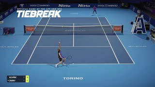 TIEBREAK  Carlos Alcaraz Vs Alexander Zverev I Nitto ATP Finals I Expert Difficulty PS5 [upl. by Ijar]