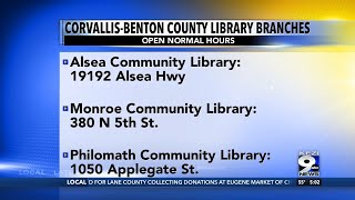 Corvallis Library branches to remain open while main building is closed [upl. by Nylirek]