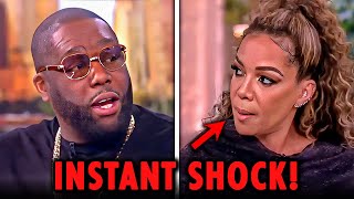 Sunny Hostin Gets DESTROYED By Rapper LIVE On The View [upl. by Adien]