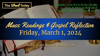 Todays Catholic Mass Readings amp Gospel Reflection  Friday March 1 2024 [upl. by Nanreh]