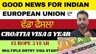 5 Year Schengen Visa For Indian Schengen Visa updateSchengen Multiple Entery Visa For Indian [upl. by Osy]