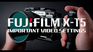 FUJIFILM XT5 Video Settings  How to avoid artefacts ghosting and banding [upl. by Ahsineb]