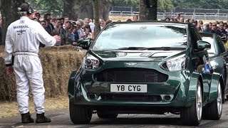 2018 430bhp Aston Martin V8 Cygnet Exterior and Interior Overview and Hill Climb FoS 2018 [upl. by Acirderf931]